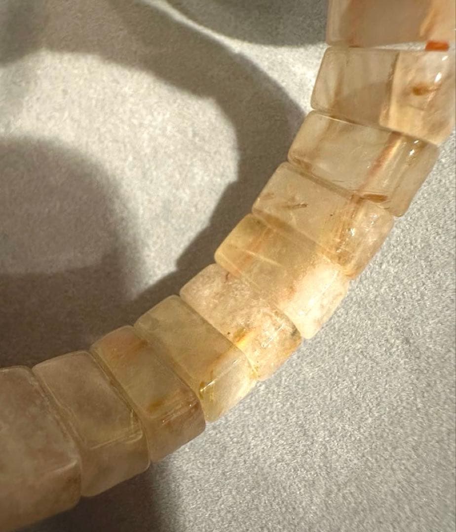 天然石 バングル タイチンルチルクォーツ 太陽放射 ルチル タイチン