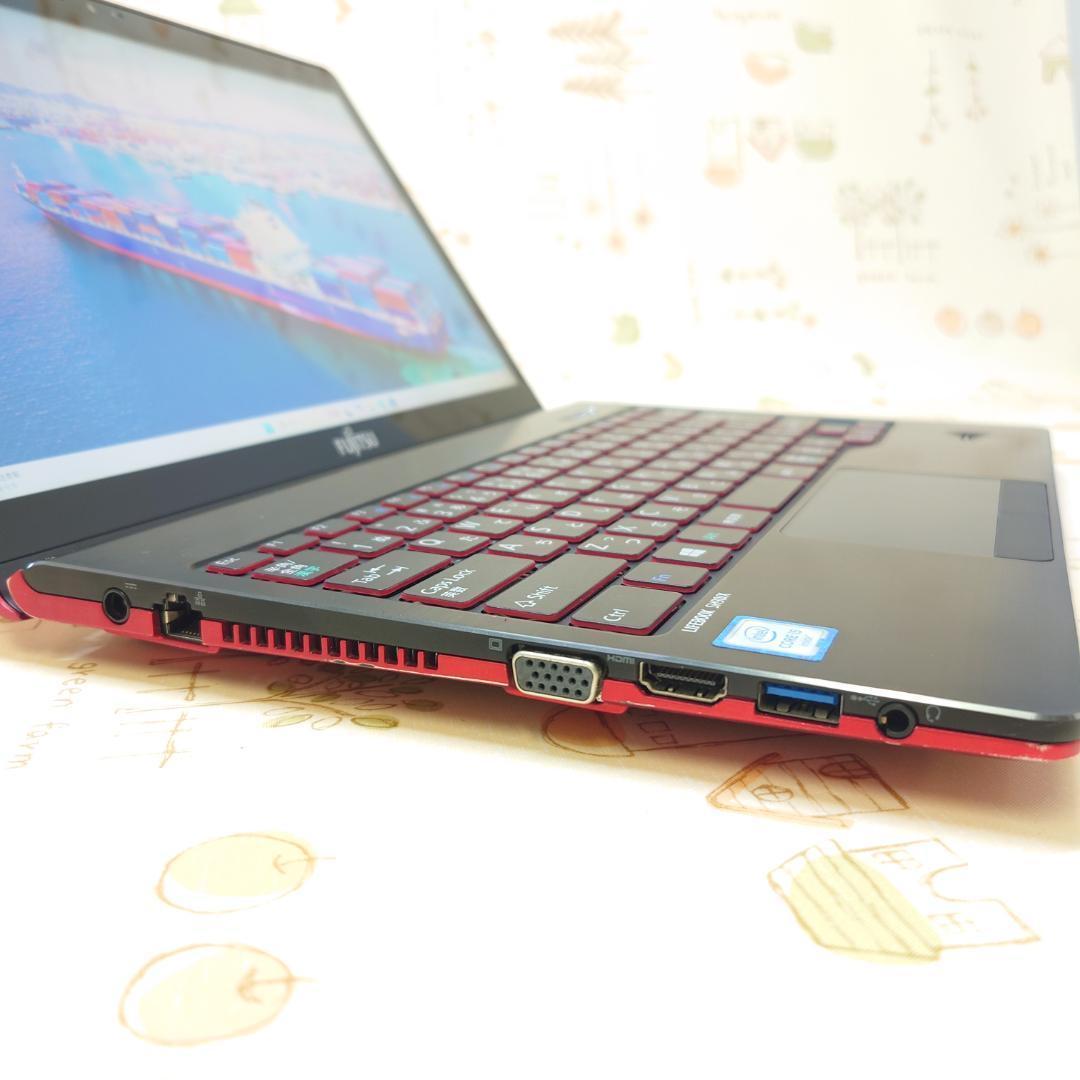 ひ*よ様 WQHD Windows11 オフィス SSD 赤黒ノートパソコン 小