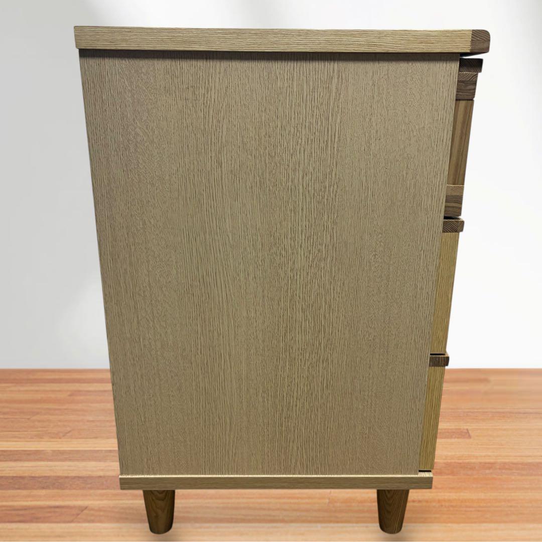 【極美品】上質ナチュラル 筑波産商 AL-63 チェスト 3段収納