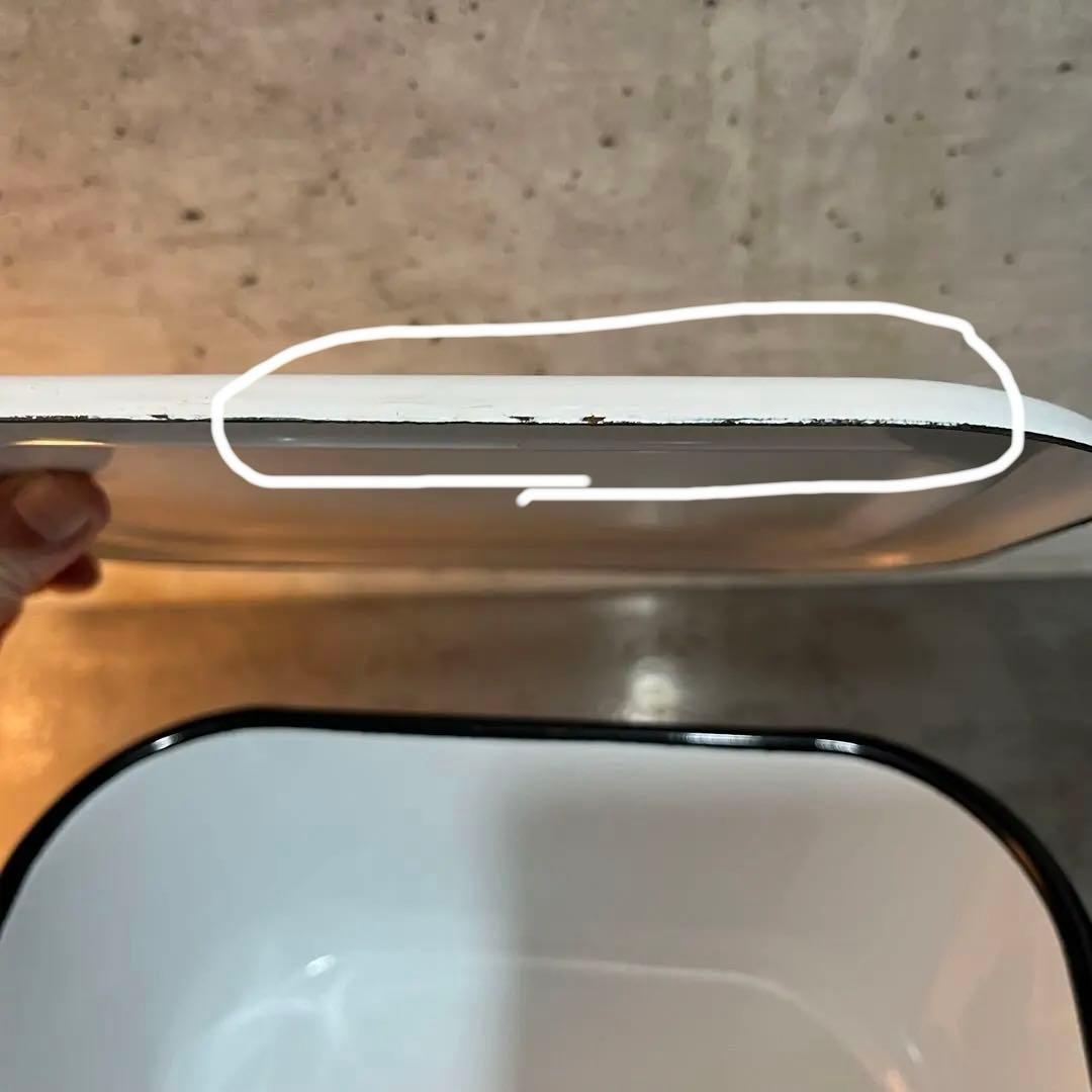 ホーローコンテナ　ホーロー　ホーローボックス　アンティーク　什器備品