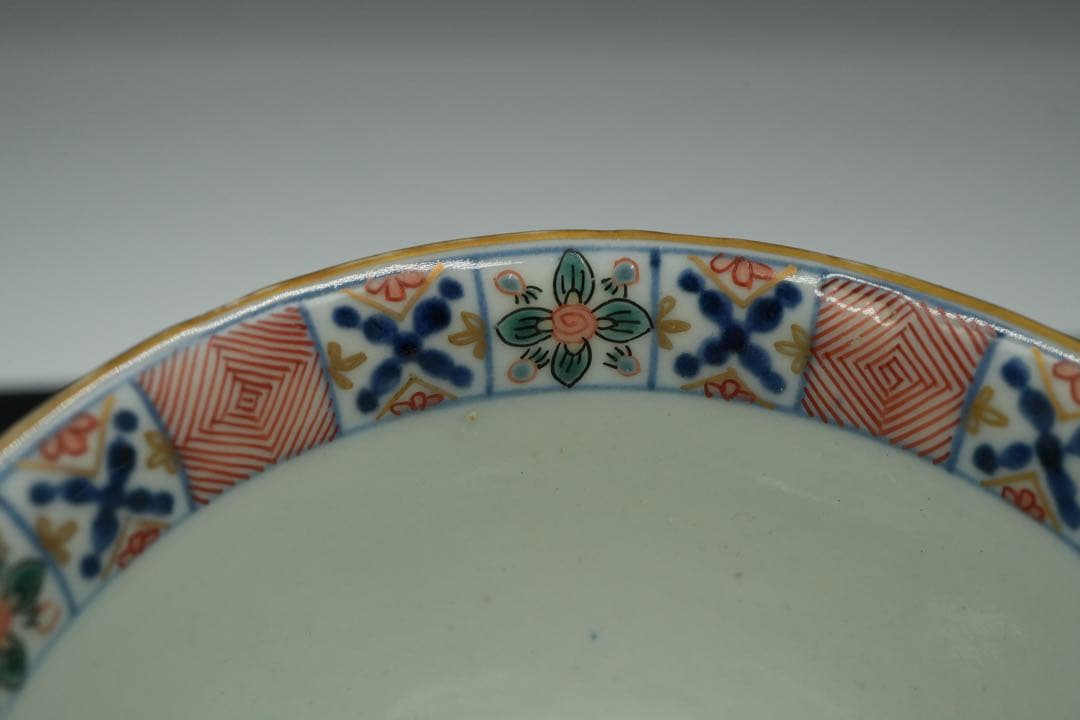 【完品】古伊万里 幾何学模様 そば猪口 向付 幕末