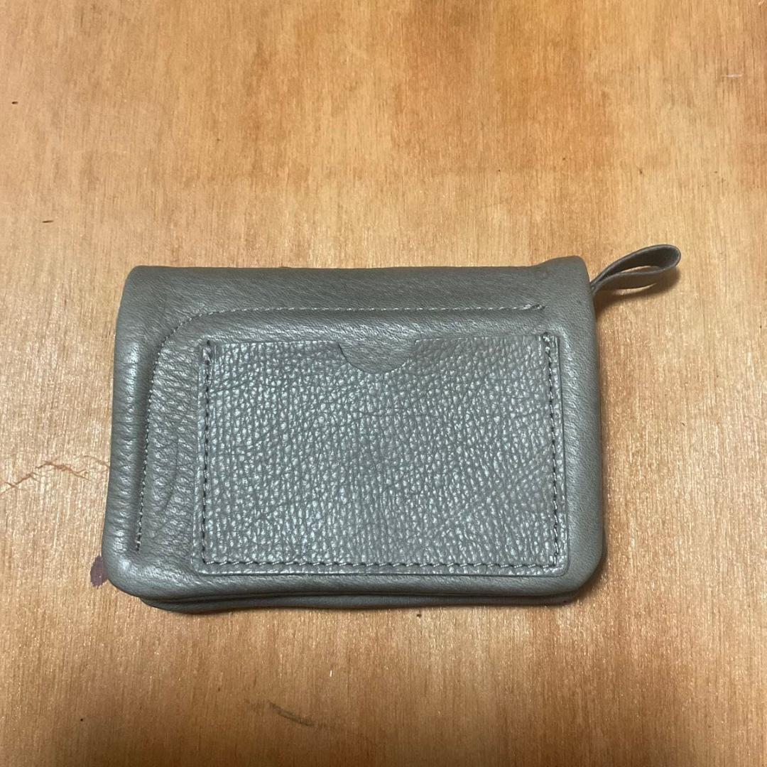 ふっくら牛革二つ折り財布 ハンドメイド
