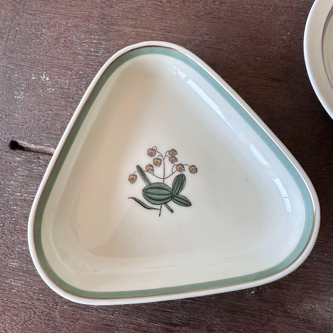 ロイヤルコペンハーゲン　クェイキンググラス　小判草　小皿3点セット
