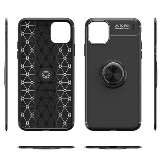 セール iPhone11 シリコンケース フラットリング付き バンカーリング