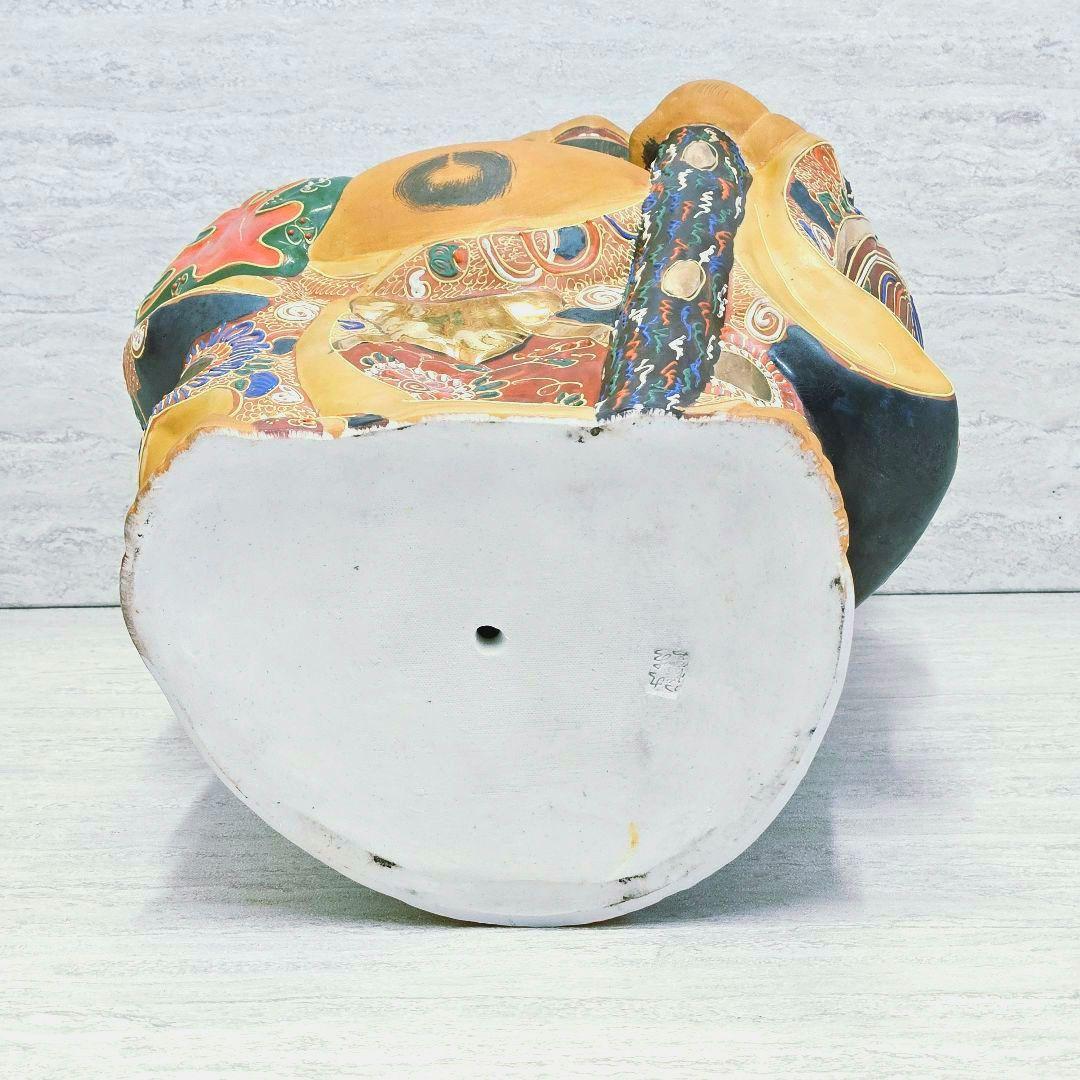美品‼️九谷焼（くたにやき）の大型「布袋尊（ほていそん）」置物