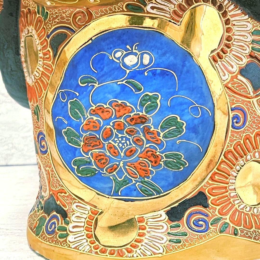 美品‼️九谷焼（くたにやき）の大型「布袋尊（ほていそん）」置物