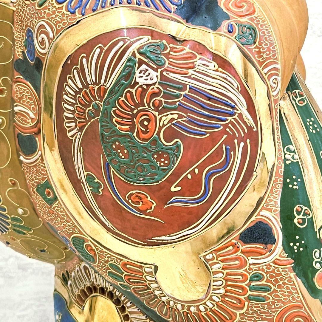 美品‼️九谷焼（くたにやき）の大型「布袋尊（ほていそん）」置物