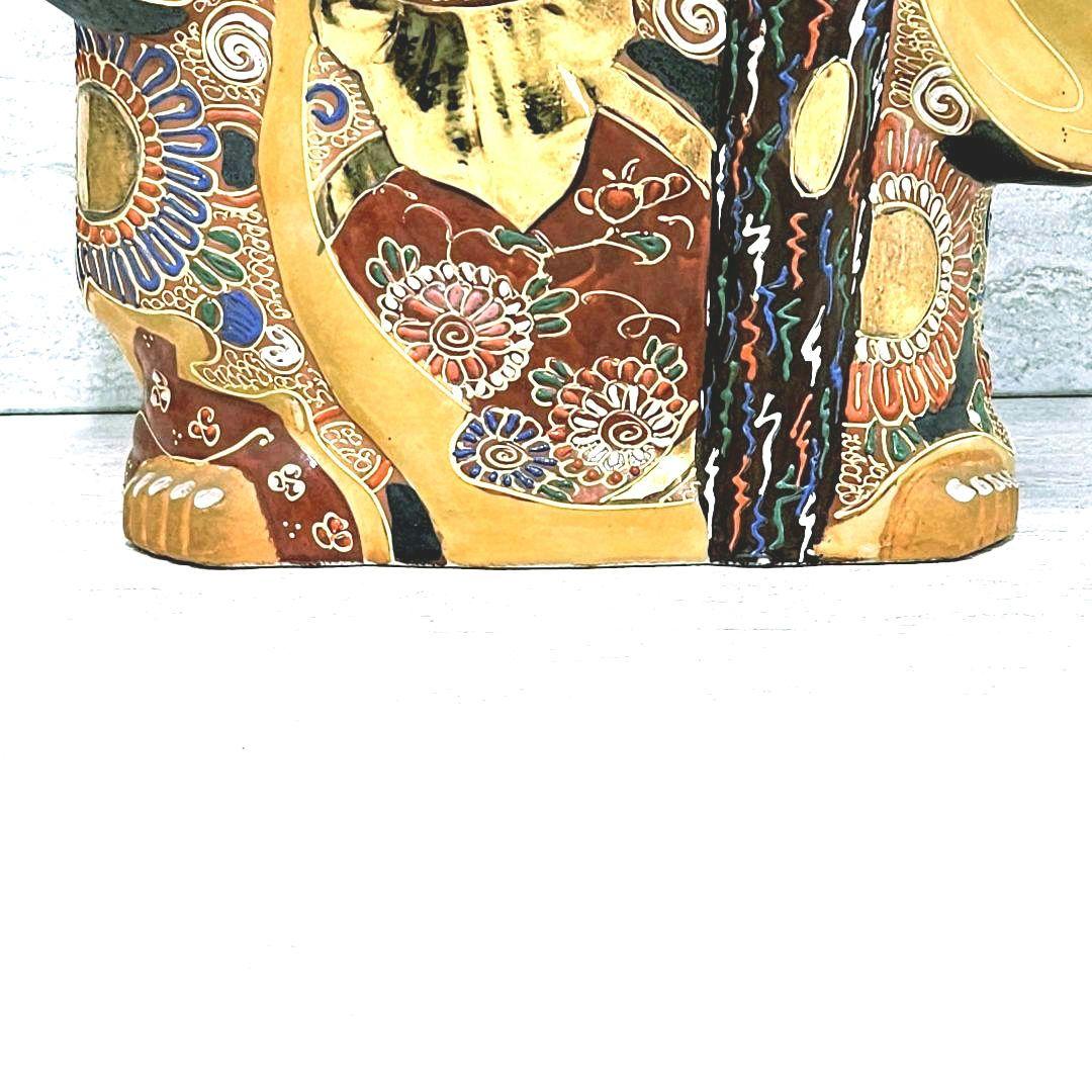 美品‼️九谷焼（くたにやき）の大型「布袋尊（ほていそん）」置物