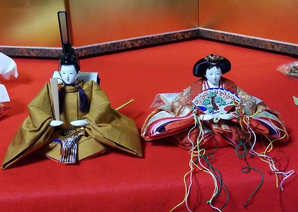 雛人形　親王飾り　黄櫨染