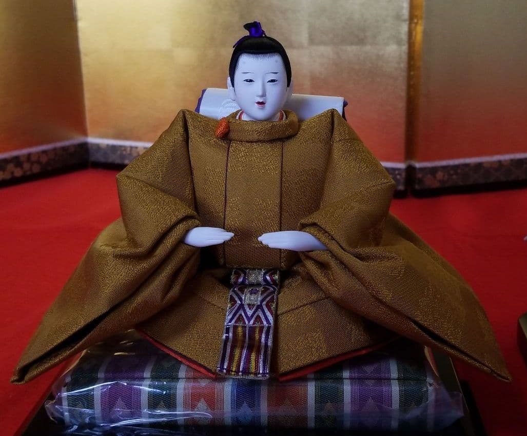雛人形　親王飾り　黄櫨染