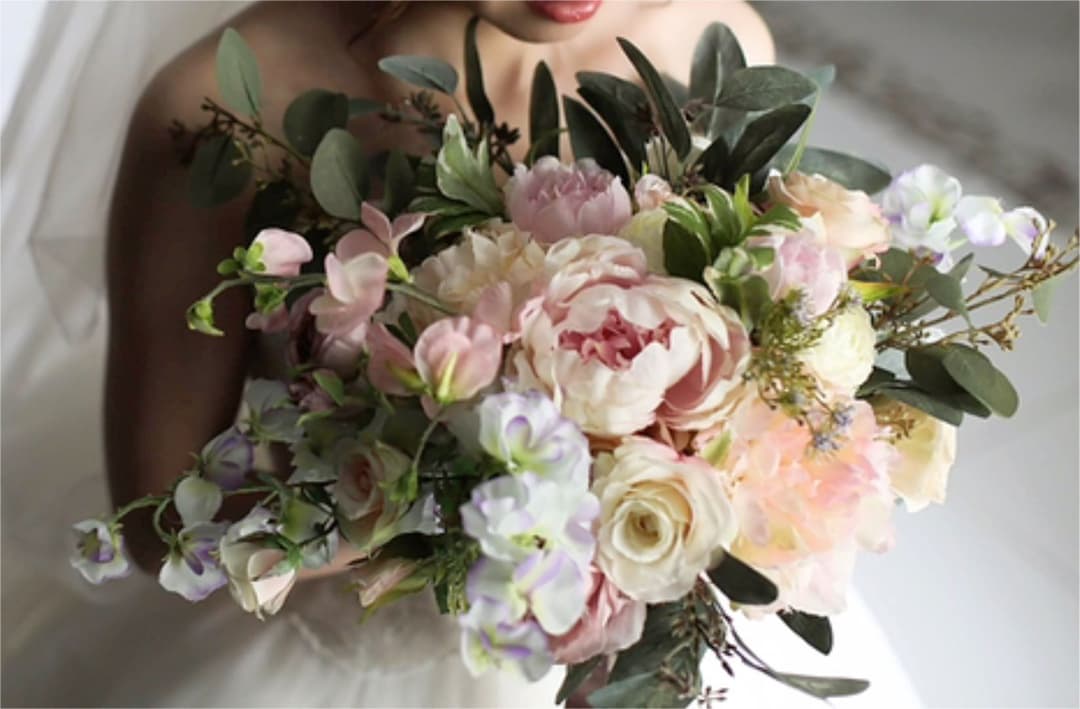 【最終値下げ】アーティフィシャルフラワーウェディングブーケ&ブートニア