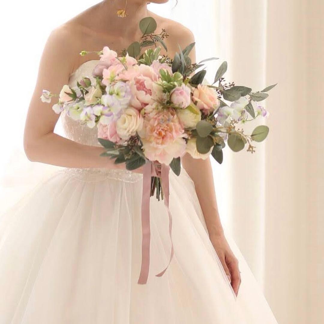 【最終値下げ】アーティフィシャルフラワーウェディングブーケ&ブートニア