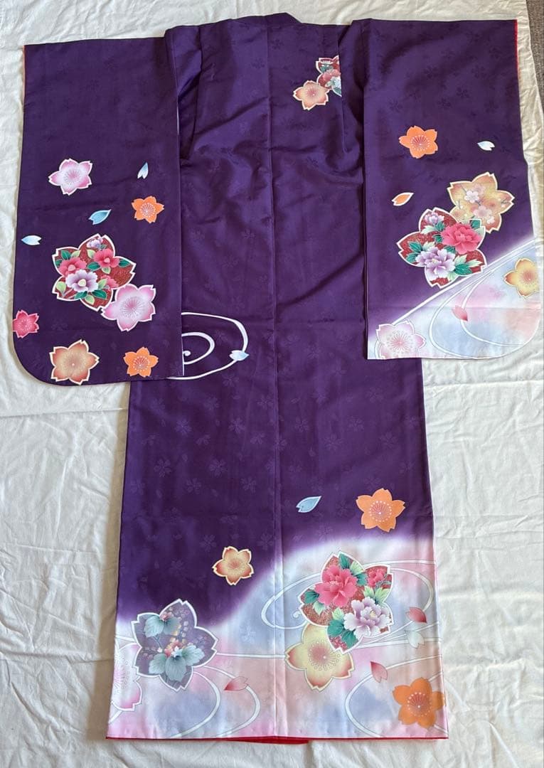 特別値引き　美品中古　七五三用 着物2点セット7歳用　おまけ付き