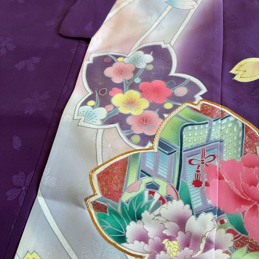 特別値引き　美品中古　七五三用 着物2点セット7歳用　おまけ付き