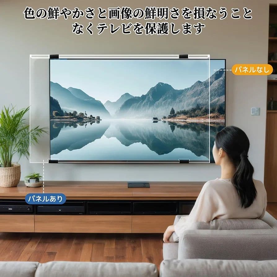 液晶テレビ保護パネル 55インチ 有機EL テレビカバー アクリル製 液晶
