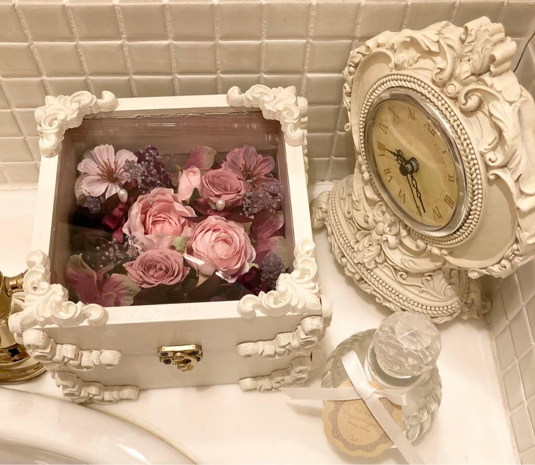 プリザーブドflower＆アーティフィシャルflowerアンティークリングピロ