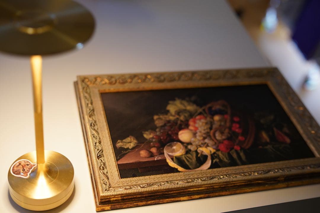 静物画 果物の盛り合わせ 金色フレーム 国立西洋美術館