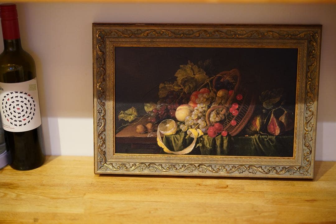 静物画 果物の盛り合わせ 金色フレーム 国立西洋美術館