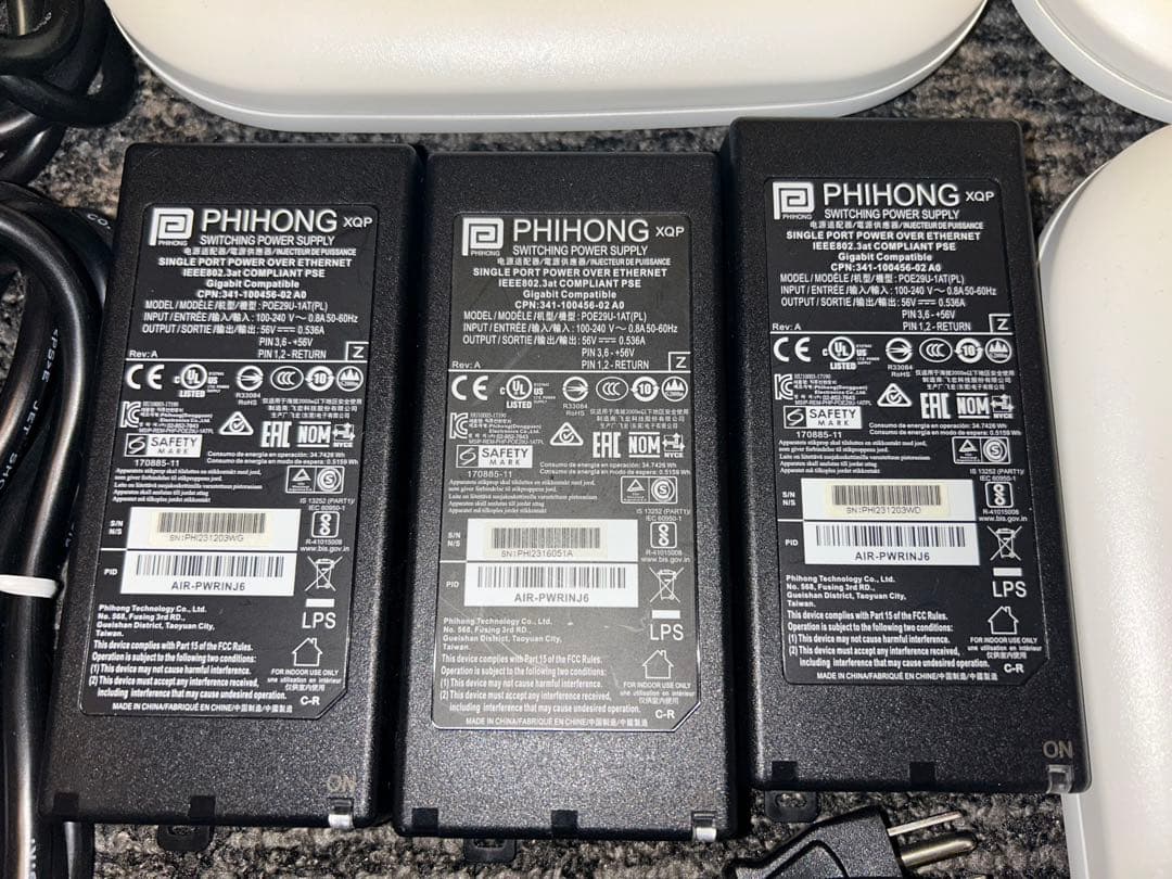 Cisco Aironet 2700 自立型アクセスポイント、PoEインジェクタ