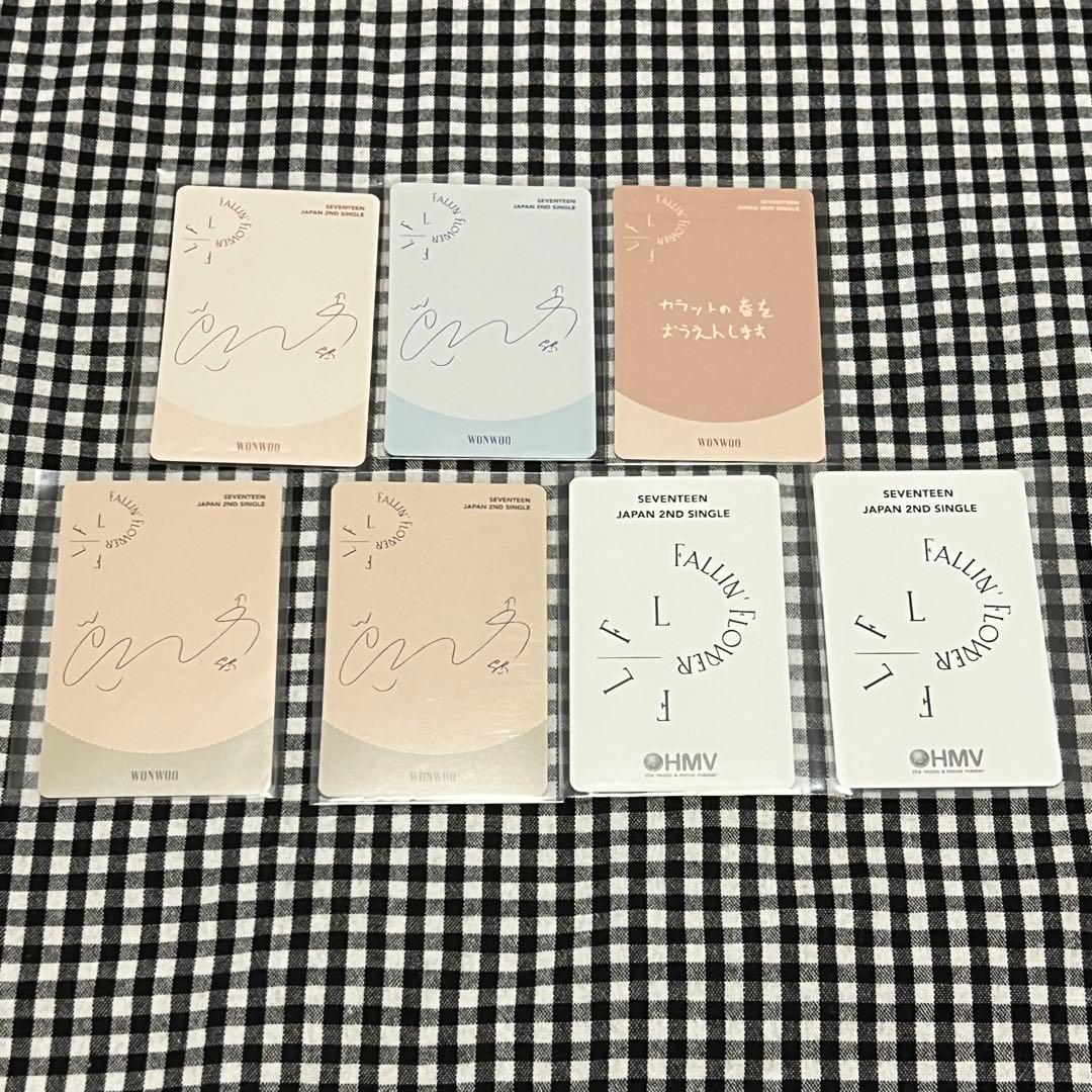 SEVENTEEN ウォヌ 舞い落ちる花びら トレカ