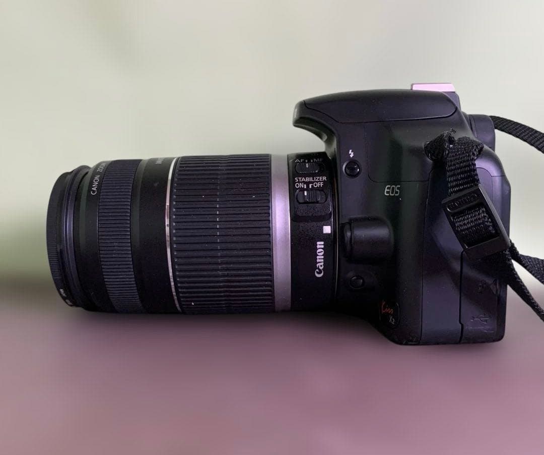 Canon EOS Kissx2 EFS 55-250mm レンズ バッテリー付