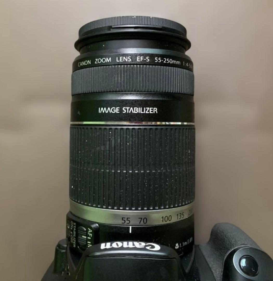 Canon EOS Kissx2 EFS 55-250mm レンズ バッテリー付