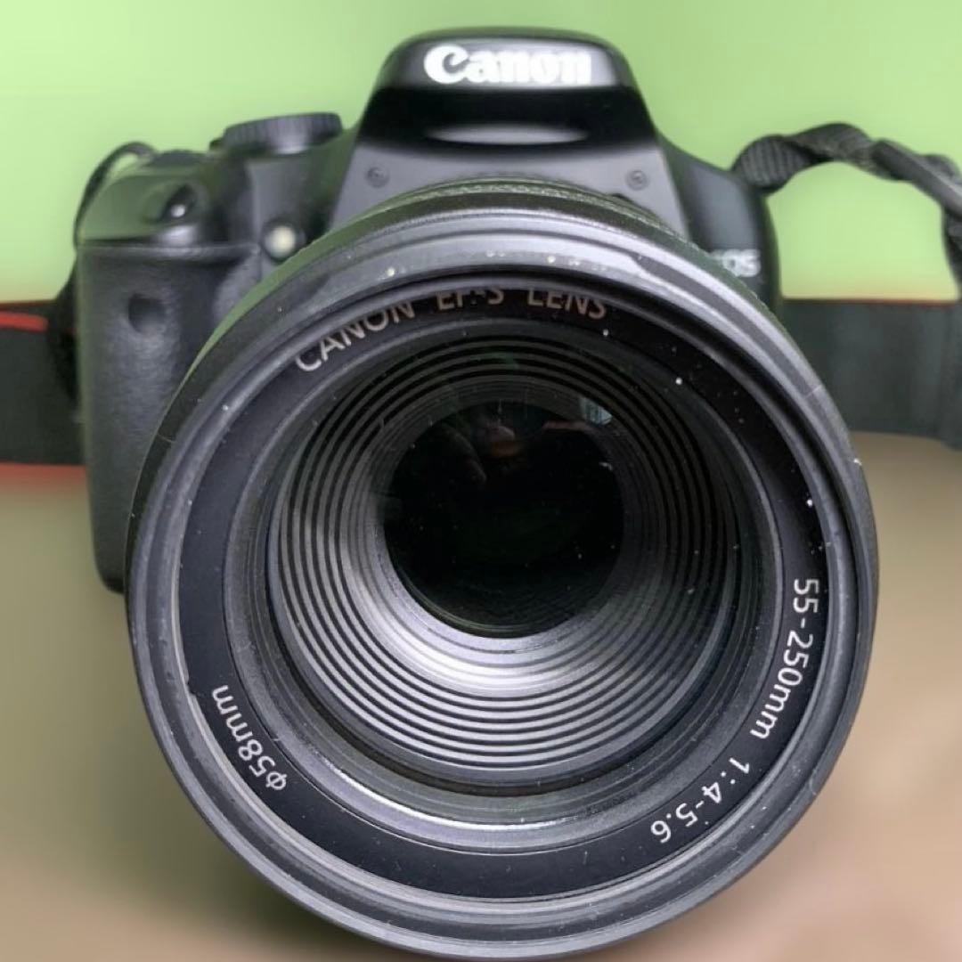 Canon EOS Kissx2 EFS 55-250mm レンズ バッテリー付