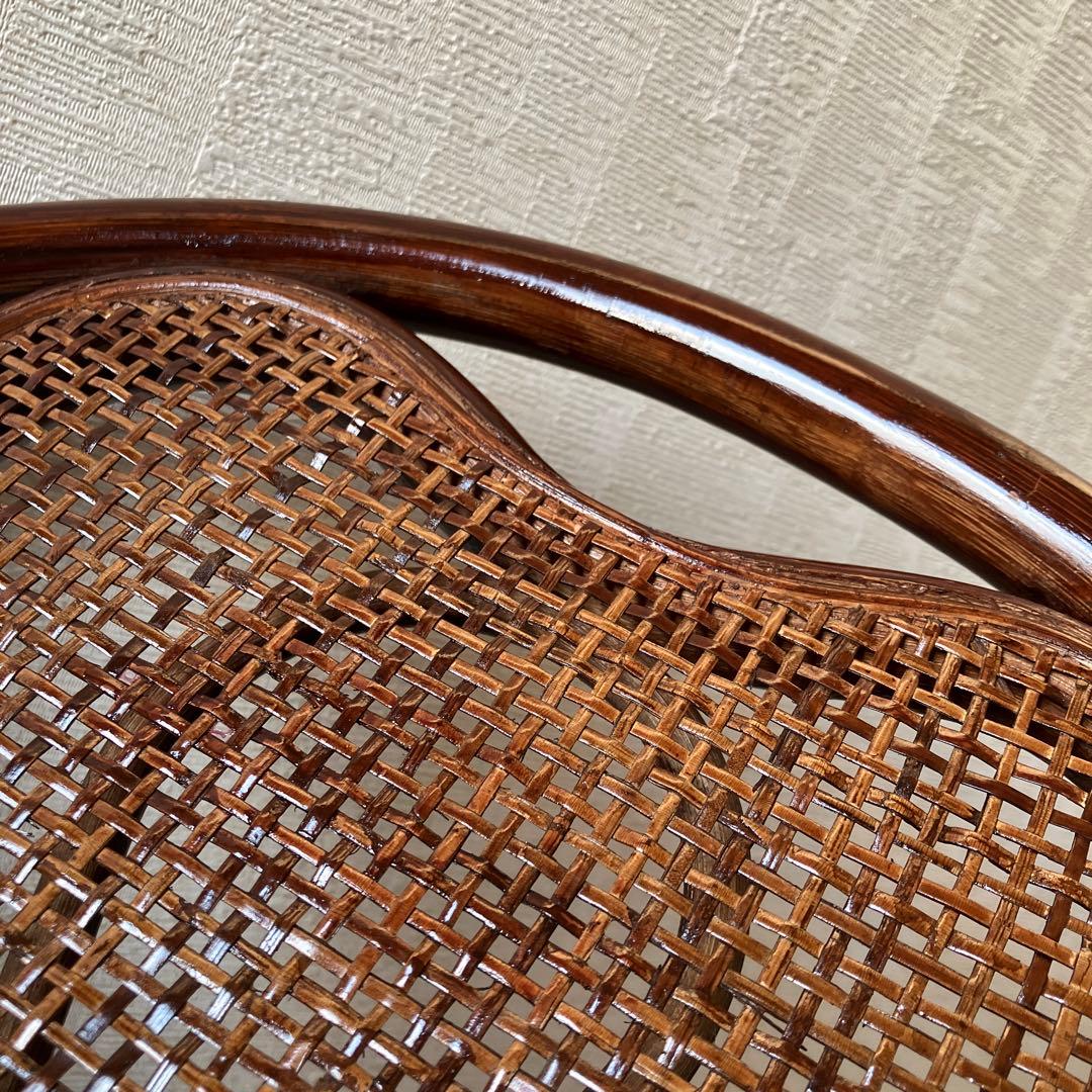 ラタン 回転椅子 2脚