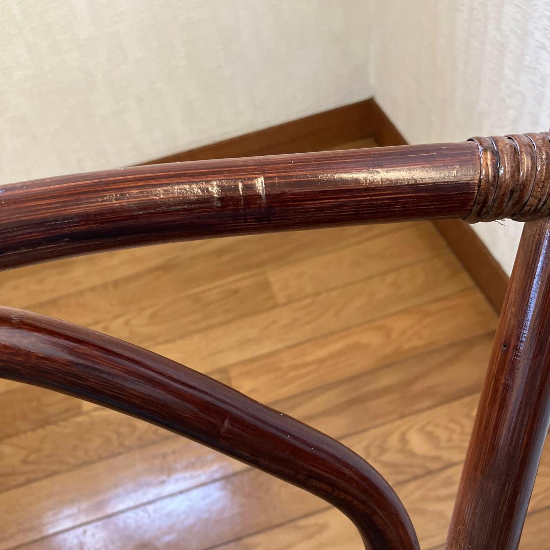 ラタン 回転椅子 2脚