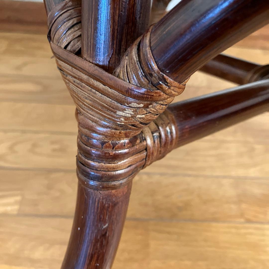 ラタン 回転椅子 2脚