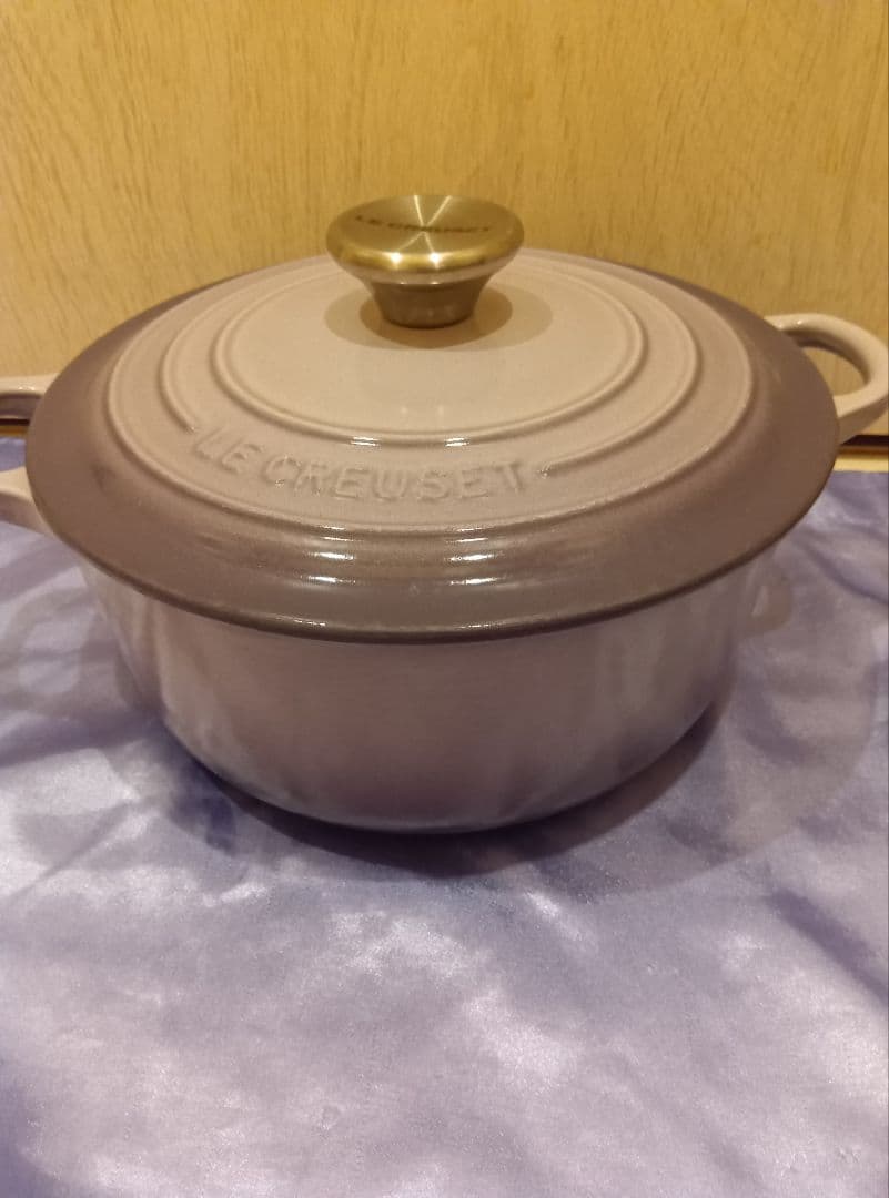 20cm LE CREUSET ココットロンド 両手鍋 ブルーベルパープル