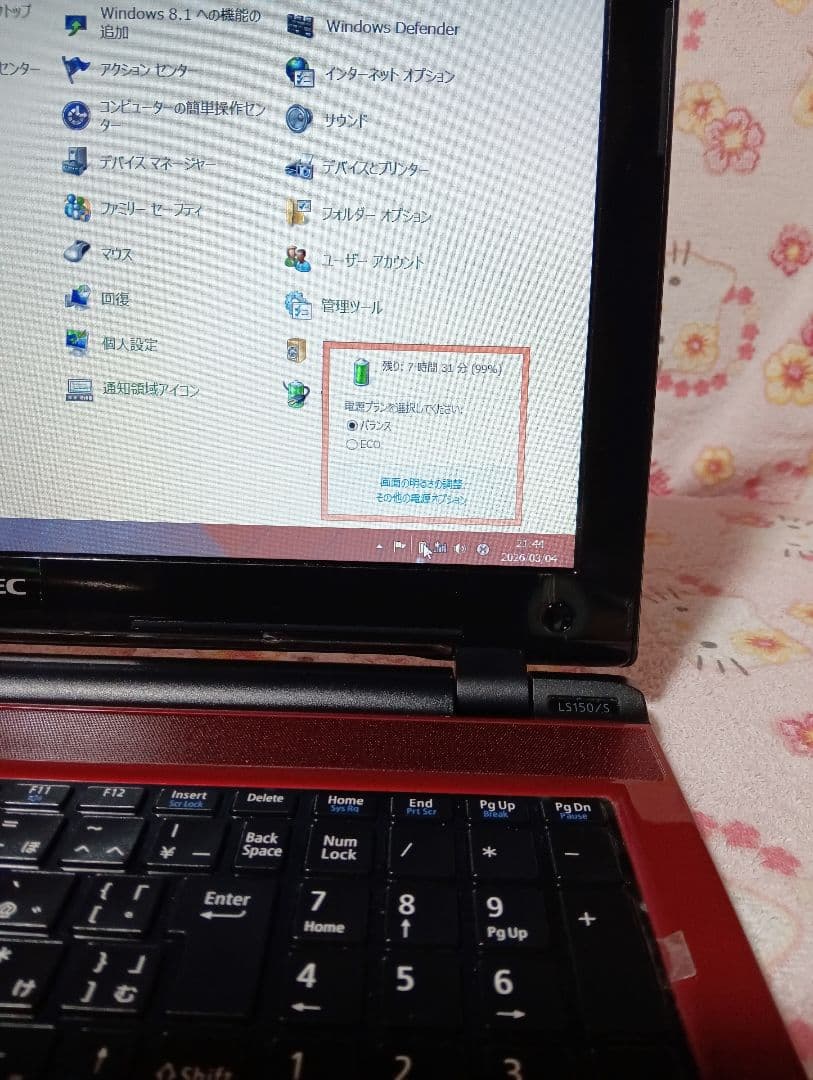 NEC LaVie レッドノートPC Windows 8.1