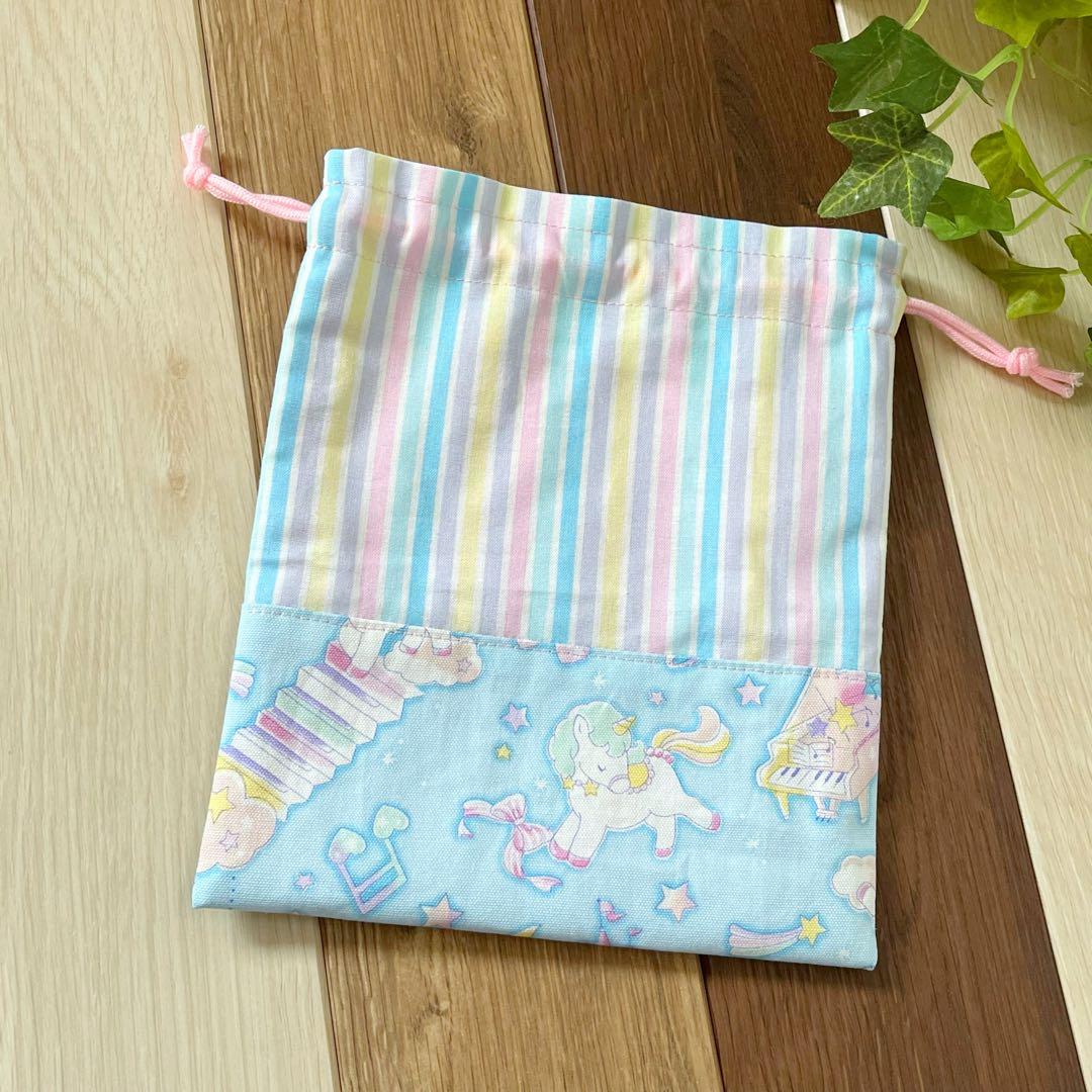 ののか様 入園入学!!5点 バッグ・上履き入れ・体操×2 給食袋 ユニコーン