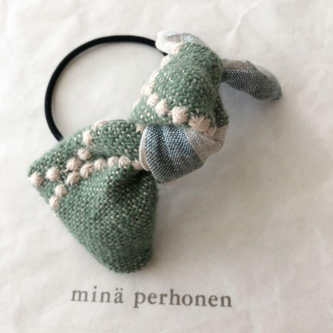 NO.235 ハンドメイド  ミナペルホネン  ボヌール　ヘアゴム