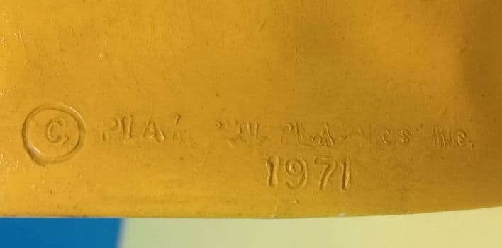 美品1971年 米国ヴィンテージ プレイパル社 大きなレイニィデイピエロ貯金箱
