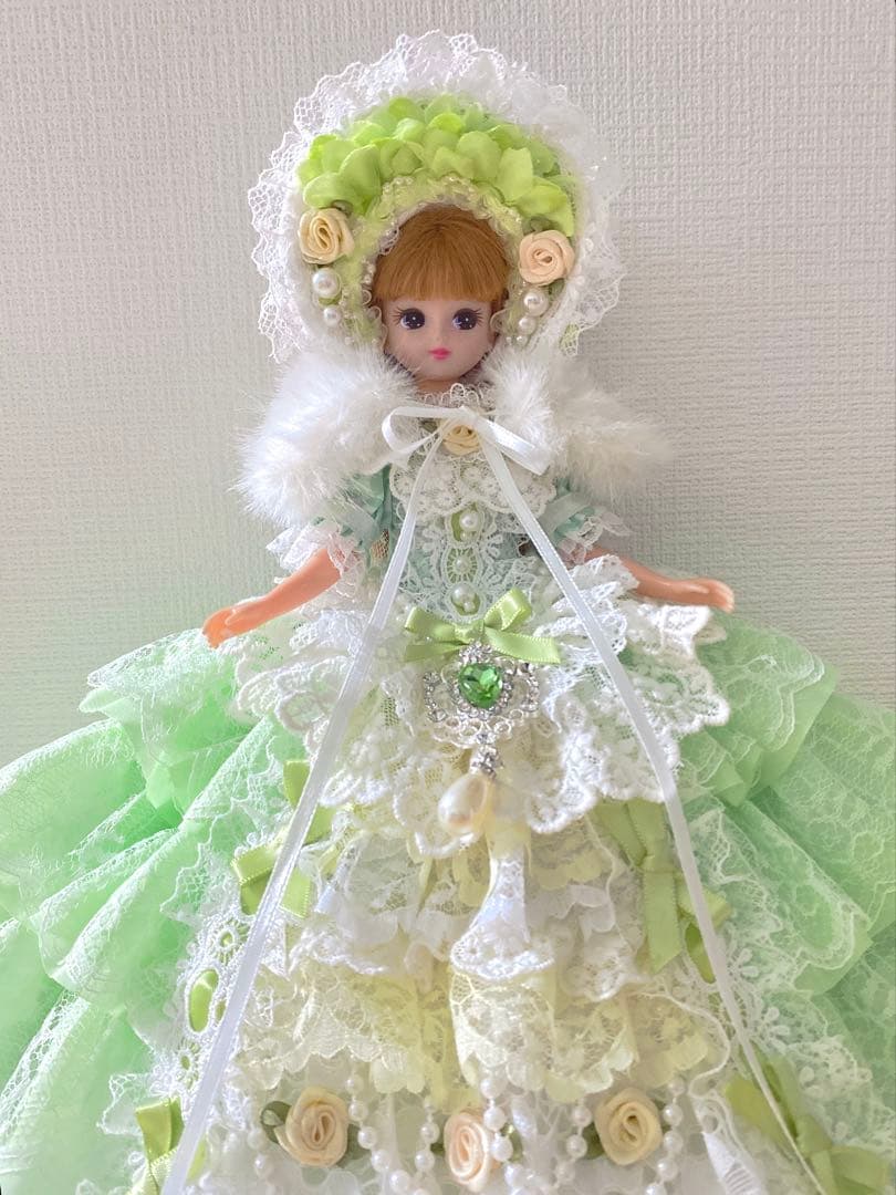 ニ*ウ様 リカちゃん ジェニーちゃん 着せ替え服 フリルドレス ハンドメイド