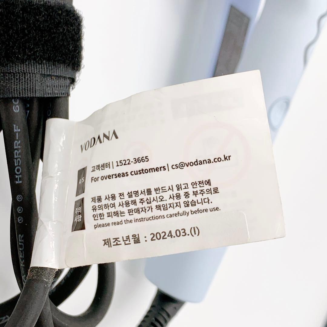 VODANA ボダナ　ウェーブアイロン　ヘアアイロン　クリーミーブルー