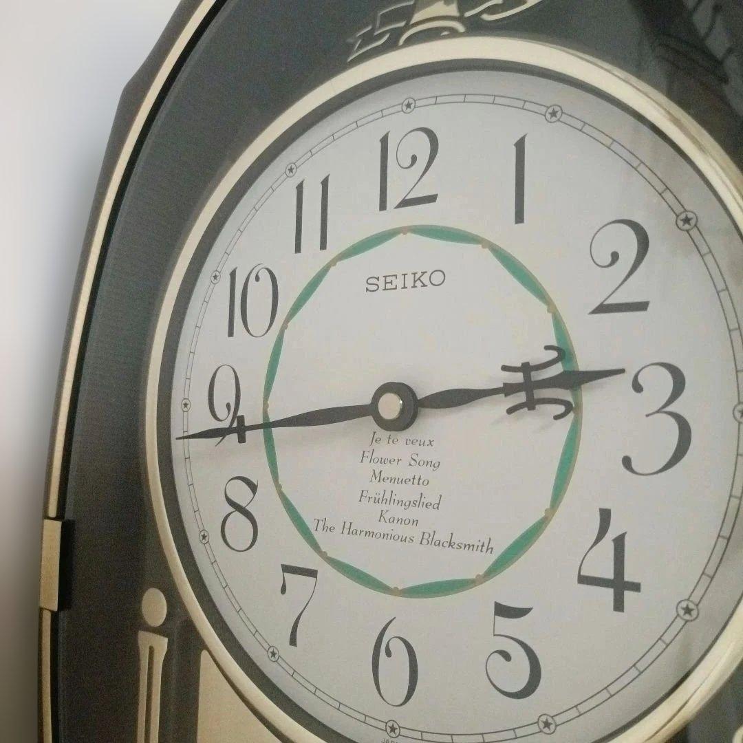 SEIKO メロディ　オーバル　掛け時計　RE524N