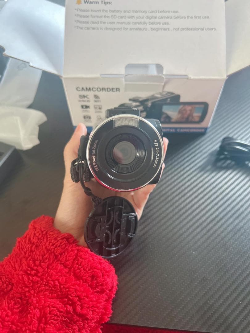 ビデオカメラ 4K 5600万画素WIFI機能 YouTubeカメラ外付けマイク