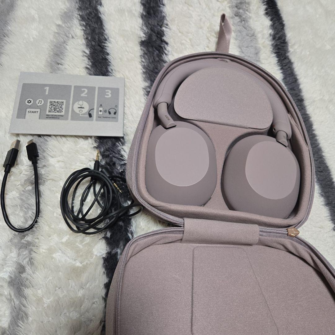 ￡SONY　WH1000XM5 ヘッドホン スモーキーピンク￡