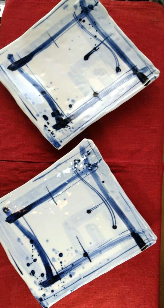 ♦ブロが選ぶ【高級皿・人気の美濃焼・ 庄右ェ門作】デザイン【扇型超特大皿】１皿