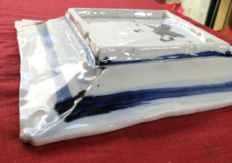 ♦ブロが選ぶ【高級皿・人気の美濃焼・ 庄右ェ門作】デザイン【扇型超特大皿】１皿