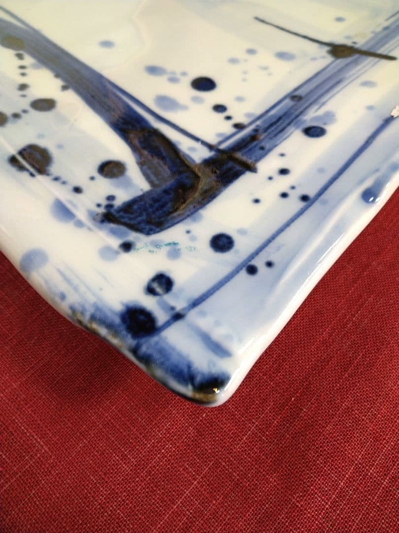 ♦ブロが選ぶ【高級皿・人気の美濃焼・ 庄右ェ門作】デザイン【扇型超特大皿】１皿