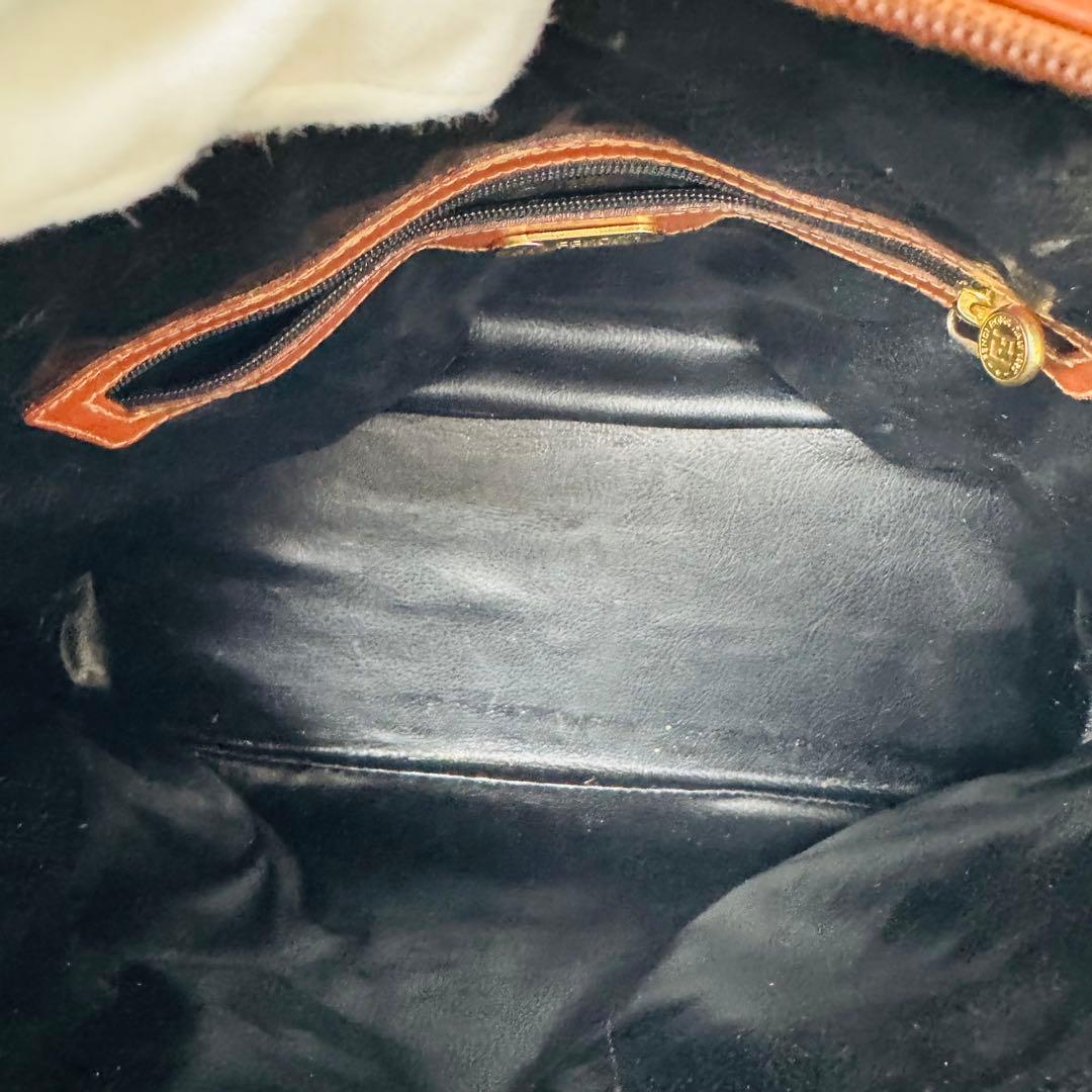 ✨FENDI✨フェンディ✨ペカン柄✨ブラウンブラック✨ヴィンテージ✨ハンドバッグ