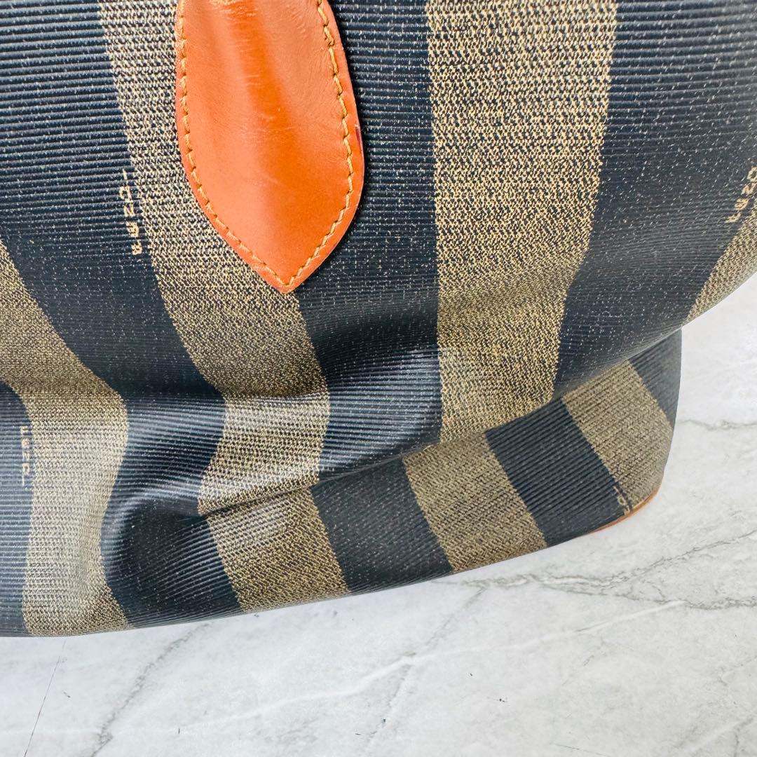 ✨FENDI✨フェンディ✨ペカン柄✨ブラウンブラック✨ヴィンテージ✨ハンドバッグ