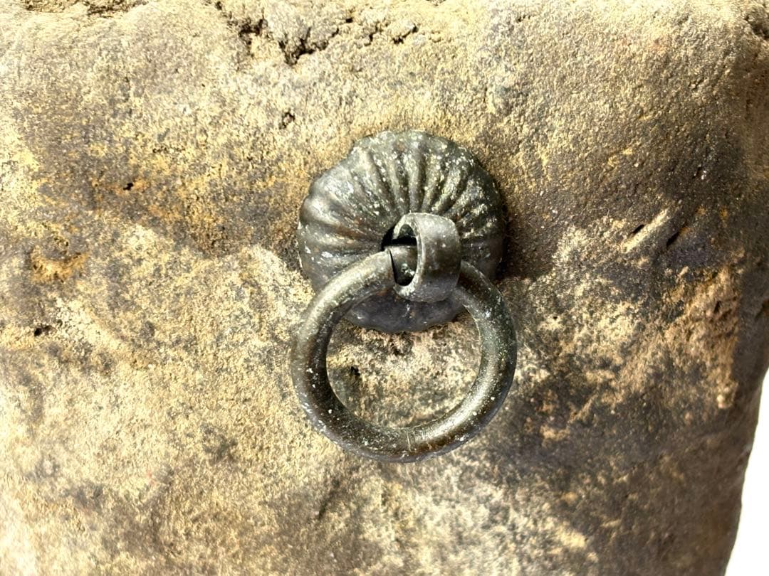 時代 大樋焼【中村定子】号 『定甫』ちまき掛花生 共箱共布栞付 R821108