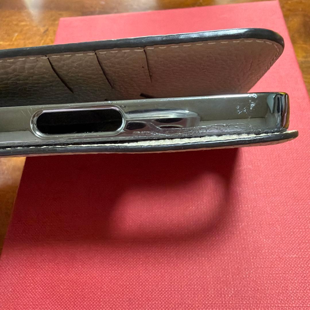 BONAVENTURA iPhone１５Pro手帳型ケース グレー