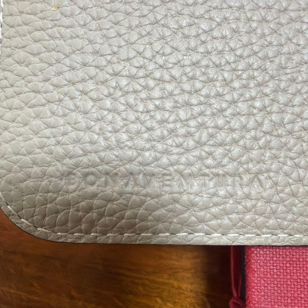 BONAVENTURA iPhone１５Pro手帳型ケース グレー