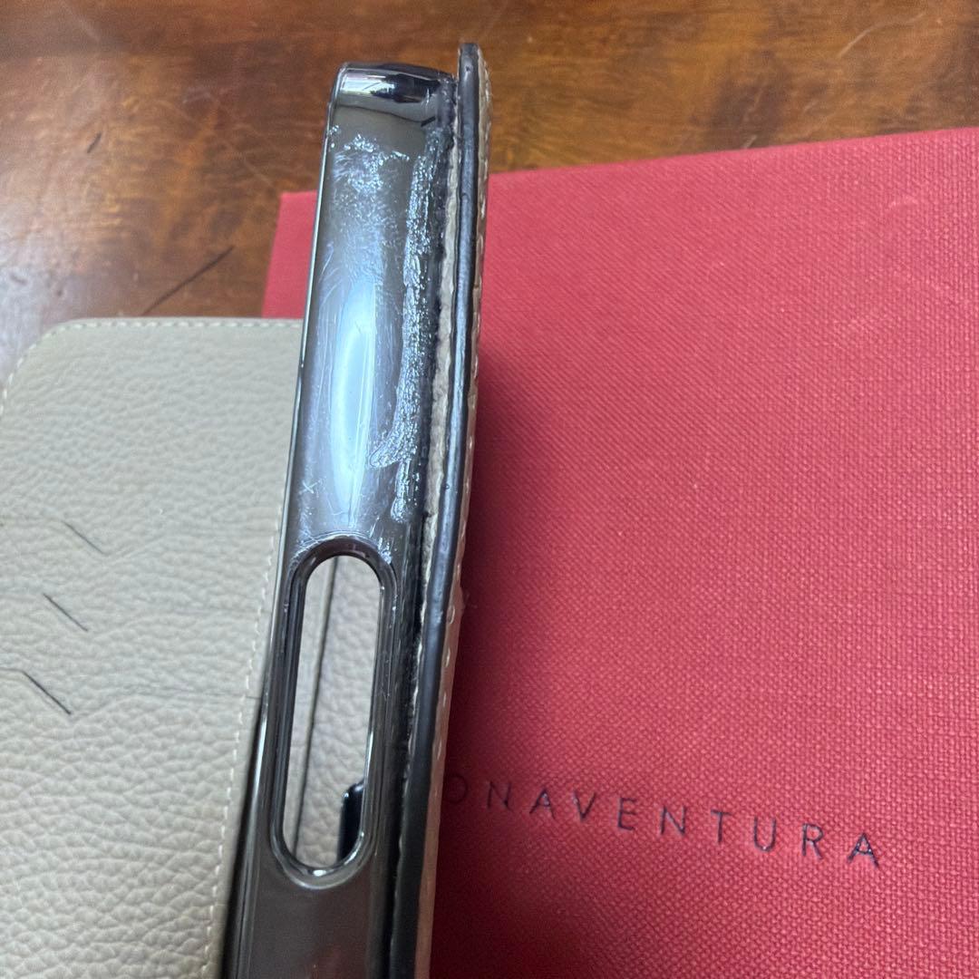 BONAVENTURA iPhone１５Pro手帳型ケース グレー