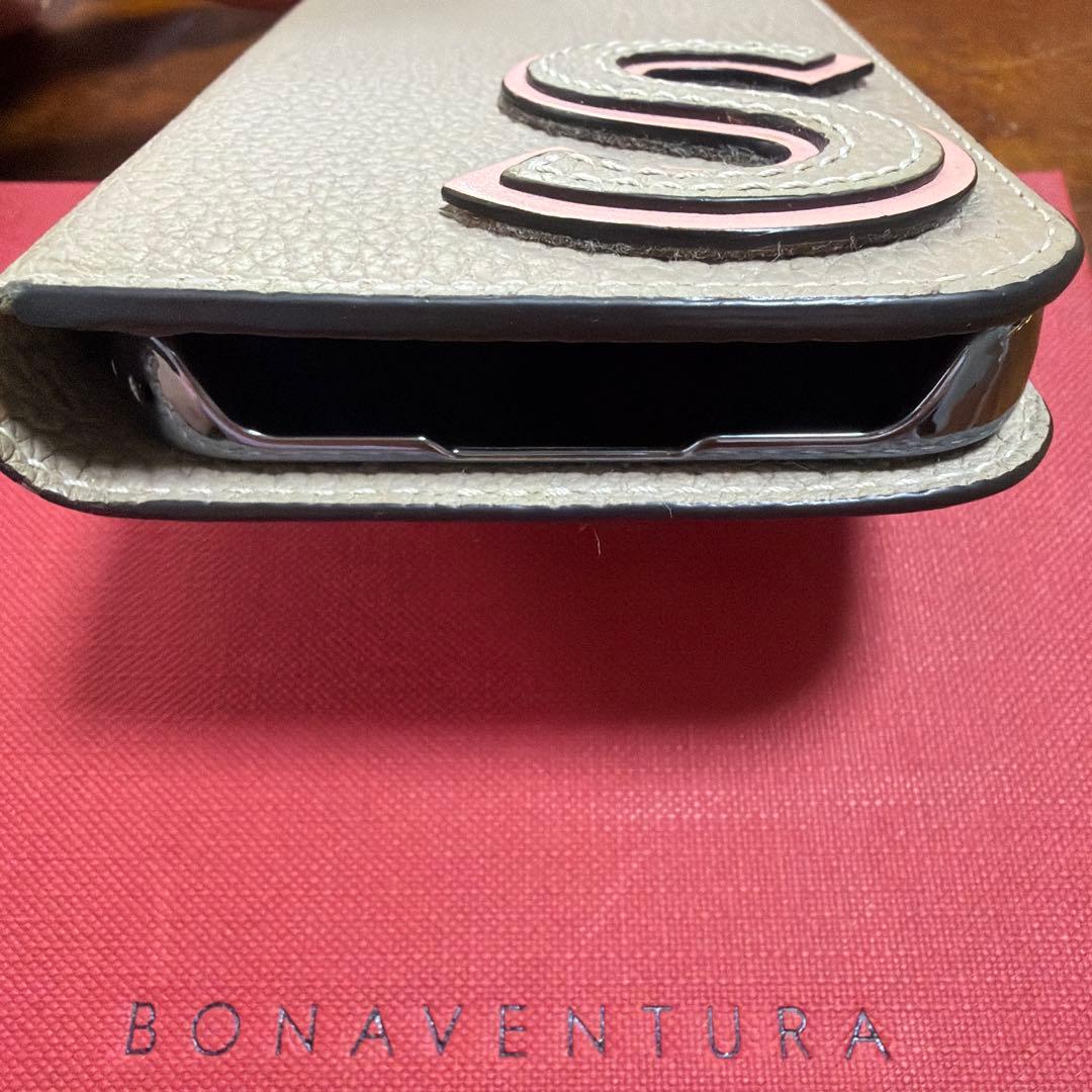 BONAVENTURA iPhone１５Pro手帳型ケース グレー